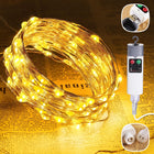 LinkMejor Luminile de Sânziană, 33FT 100LED Luminifer Recargabil, Alb Cald