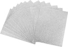 LinkMejor Silver Tone Shiny EVA Foam Sheets 11 x 8 Inch 2mm Thick for Crafts DIY Projects 12 Pcs