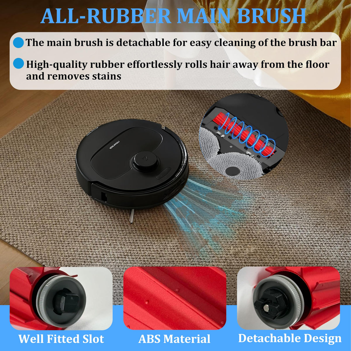Kit de substituição de acessórios QV 35A/Qrevo S Pro para robô aspirador Roborock
