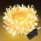LinkMejor 100 LED String Lights 33ft Warm White, Plug in Fairy Lights with 8 Lighting Modes, Indoor Outdoor Christmas Lights for Bedroom Tree Yard Patio Wedding Holiday Decor (Warm White, 100 LED