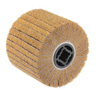 120mmx100mm Non-Woven Polishing Burnishing Wheel Abrasive Cloth Nylon Wire Drawing Flap Wheel 120 Grit for Stainless Steel Metal