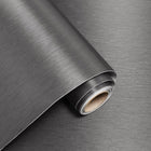 Metallic Grasscloth Peel and Stick Wallpaper Scuro Satin Contatto Carta 15.7"x 118.1" Moderno Thicken Muro Carta Autoadesivo Rimovibile Vinyl Muro Carta per Cucina Mobili Cucina Top Frigorifero