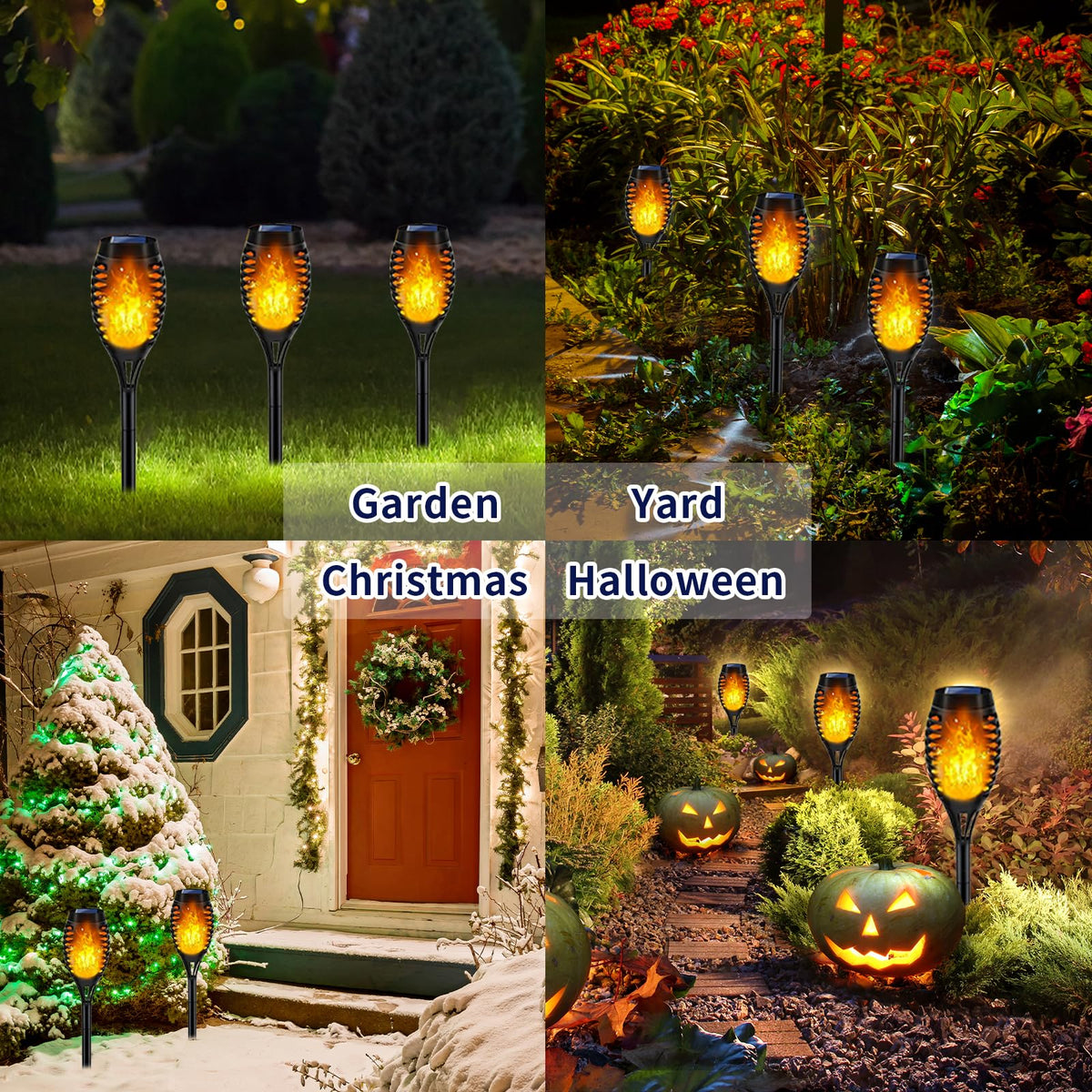 LinkMejor Luci Solari Esterni, Luci Torcia Solare Halloween