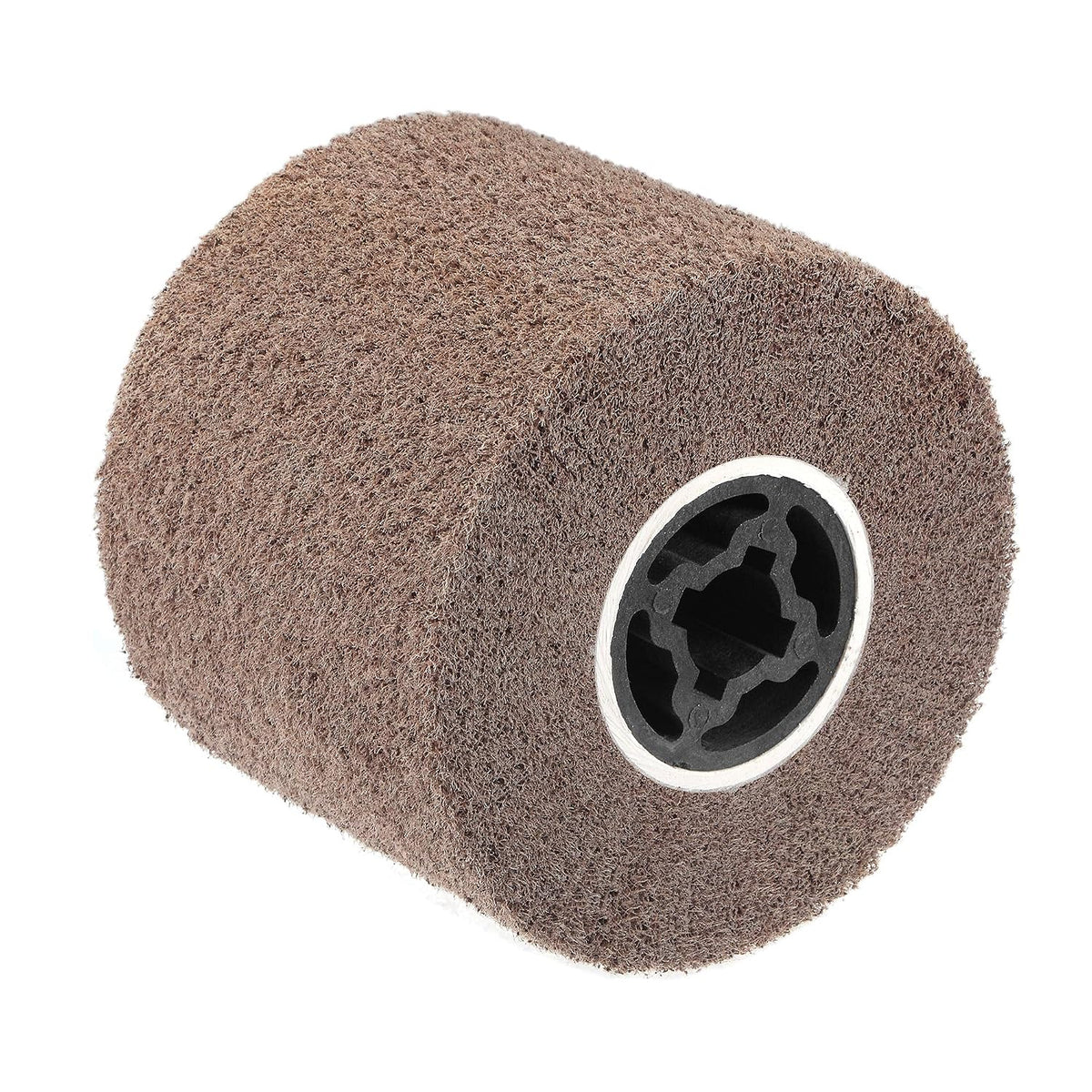 120mmx100mm Non-Woven Polishing Burnishing Wheel Nylon Wire Drawing Abrasive Flap Wheel 180 Grit for Stainless Steel Copper Metal