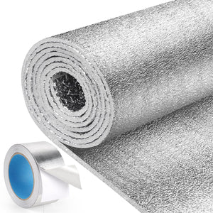 LinkMejor Izolație Reflectivă pentru Fereastră, 48 in x 10 ft Blocator de Cald
