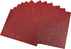 LinkMejor Red Shiny EVA Foam Sheets 11 x 8 Inch 2mm Thick for Crafts DIY Projects 12 Pcs