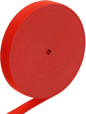 Elastic Band, 0.7" x 15 Yard Stretch Knit Elastic Bands Fabric Elastic Band for Sewing, Wigs, Waistband, Pants, Craft DIY (Bright Red)